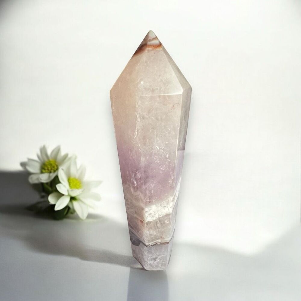Amethyst Crazy‎ Lace Crystal Wand